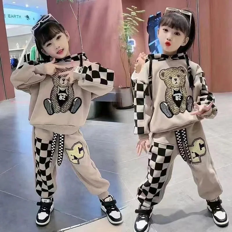 Sweat à Capuche + Pantalon Fille 2-8 ans