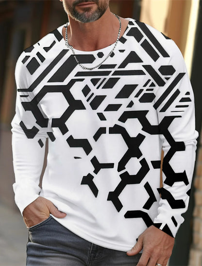 Men's round neck T-shirt, 3D printing, high definition