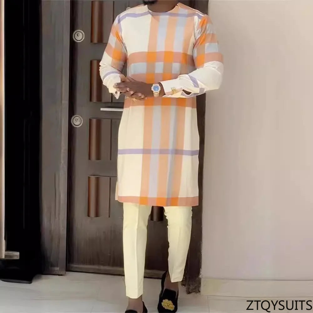 Ensemble Bazin Riche homme, tenue africaine 2 pièces, veste zip Dashiki et pantalon .