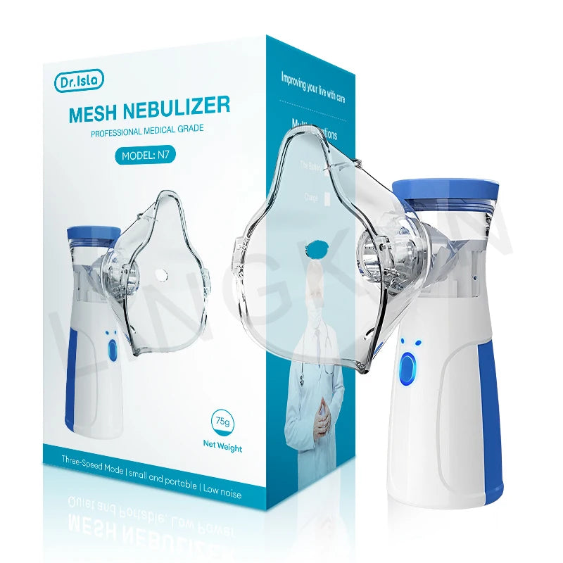 Nébuliseur médical silencieux portable à mailles, mini inhalateur enfant .