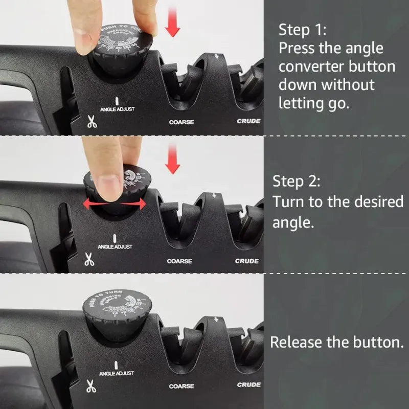 Affûteur de couteaux professionnel 4 en 1, Angle réglable, meuleuse de couteaux de cuisine, ciseaux, pierre à aiguiser, outils pour la maison, nouvelle mise à niveau