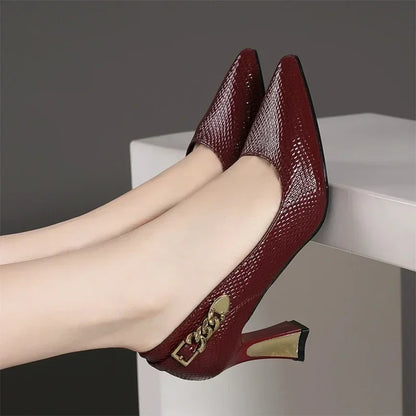 Escarpins pointus à talons hauts pour femmes, sandales provoqué élégantes, sexy, mode de créateur, fête, printemps, nouveau, tendance,