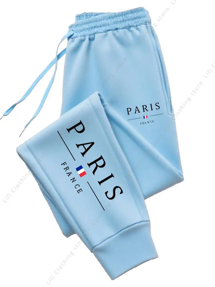 Pantalon survêtement femme – Nouvelle collection 2025 Paris, automne-hiver, polaire, style décontracté et sport