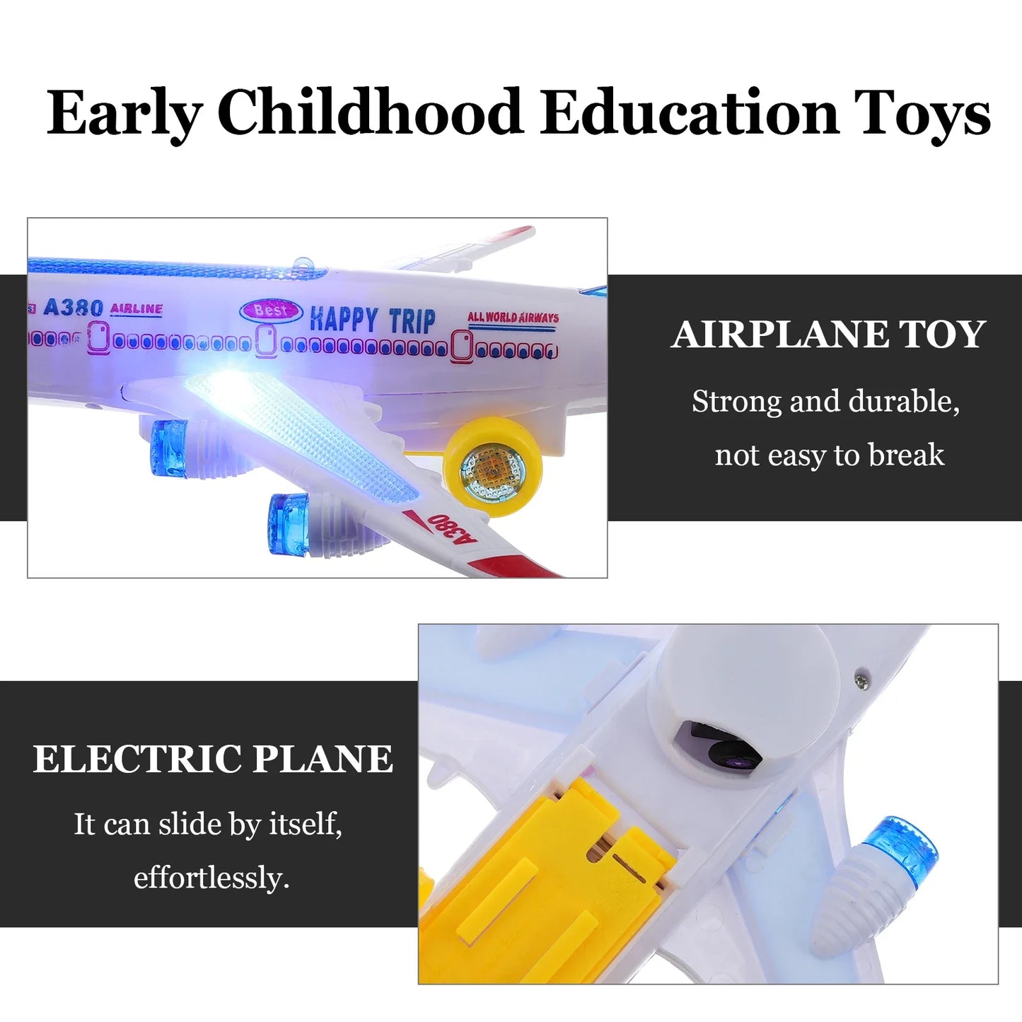 Jouet Avion Musical à Rotation Automatique – Cadeau ÉducatiF .