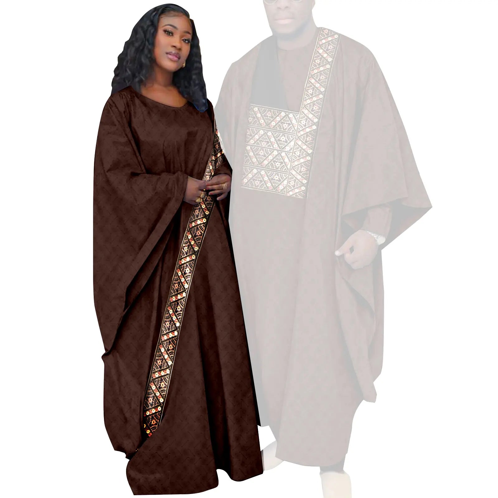 Vêtements couple africain – Tenues mariage ethniques, Abaya femme, Dashiki homme, style traditionnel