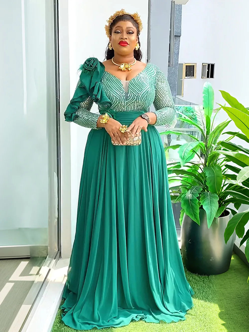 Robe de soirée africaine grande taille femme, Ankara Dashiki, élégante