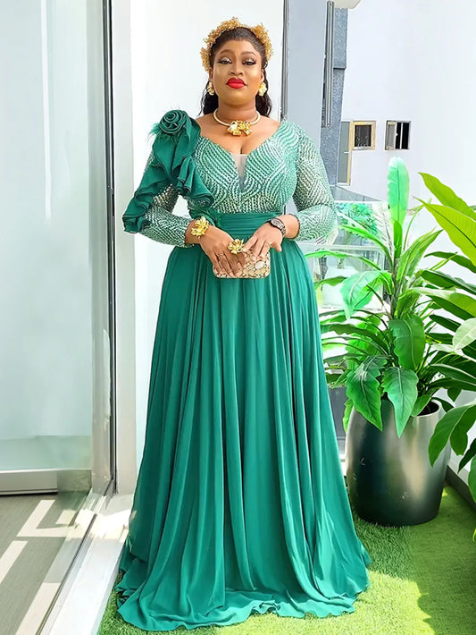 Robe de soirée africaine grande taille femme, Ankara Dashiki, élégante