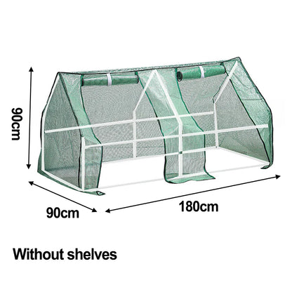 Kit jardinage débutant 180x90x90 cm avec serre intérieure/extérieure, couverture PE résistante pour protection plantes
