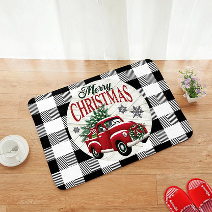 Tapis de porte éclairé bonhomme de neige Noël﻿– intérieur extérieur, hiver, vacances