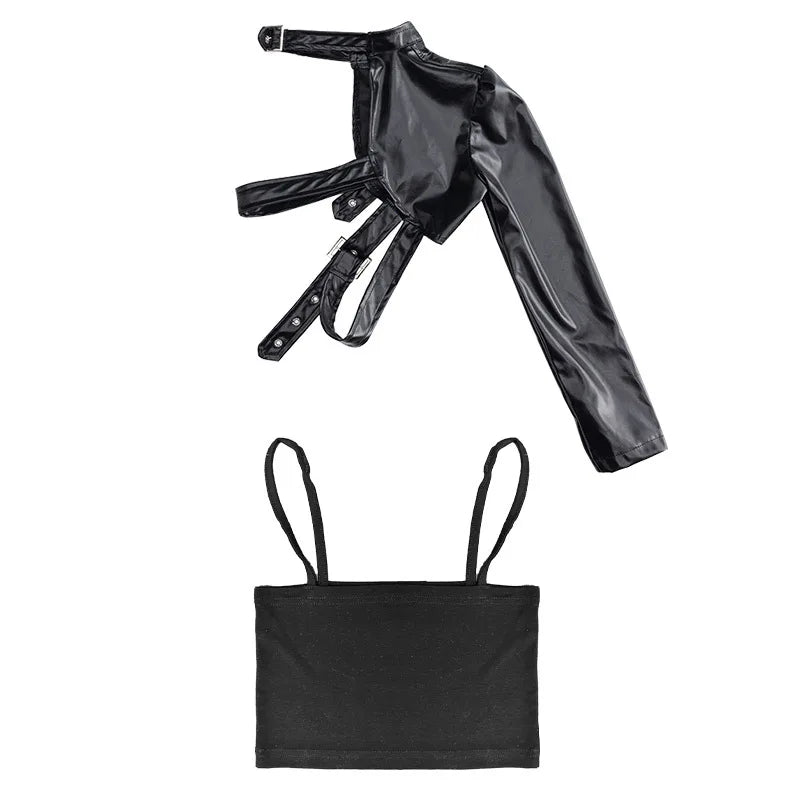 Vêtements Hip Hop Fille, T-shirt Court et Pantalon Cargo .