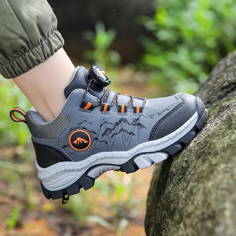 Bottes Antidérapantes Enfant Automne – Chaussures Sport Cuir PU