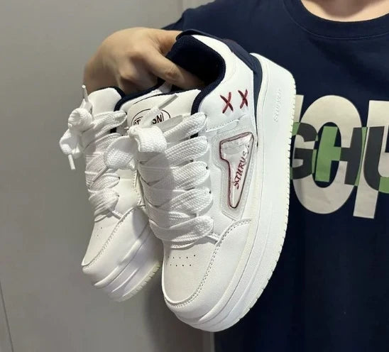 Baskets couple résine mandarine, couleurs dopamine, tendance casual