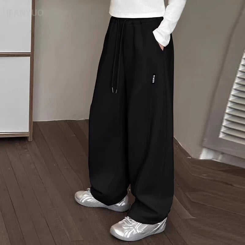 Pantalon enfant peluche – Doublé polaire, long, unisexe, 1-14 ans