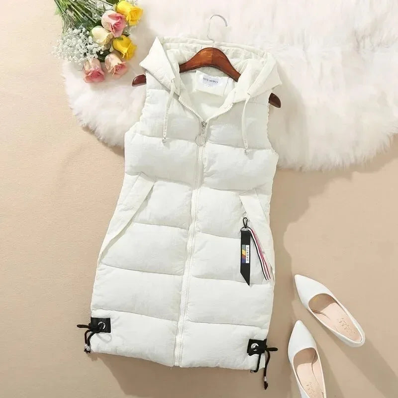 Gilet Bouffant Femme – Hiver Décontracté Sans Manches