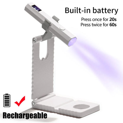 Lampe UV LED Ongles YIKOOLIN – Mini Sèche-Ongles USB Portatif Voyage & Maison