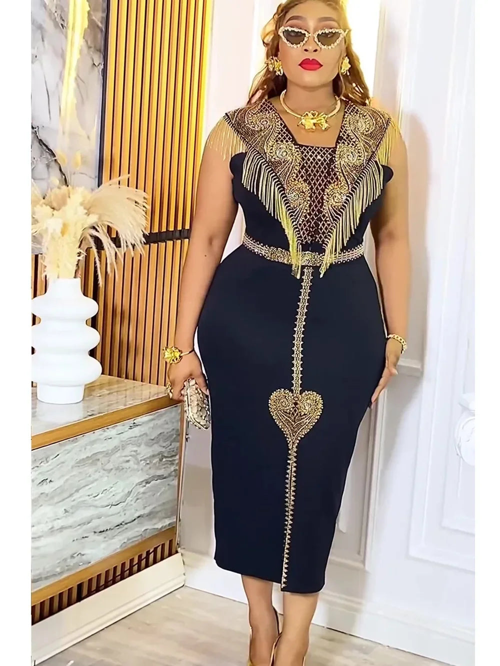 Robe de soirée africaine grande taille femme – Dashiki Ankara, mariage, élégante 2025