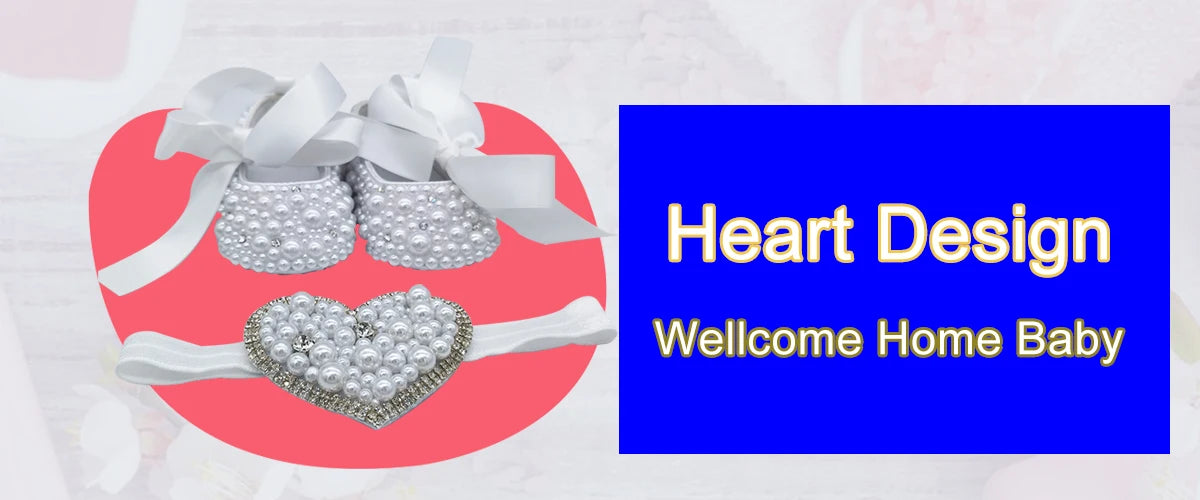 Chaussures Bébé Fille Brillantes, Cœur, Cadeau Naissance/Baptême .