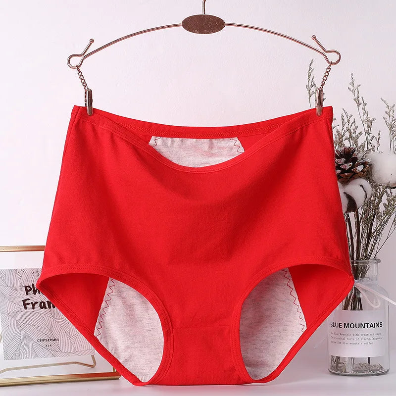 Lot 6 pièces culottes menstruelles taille haute – Sous-vêtements anti-fuite en coton