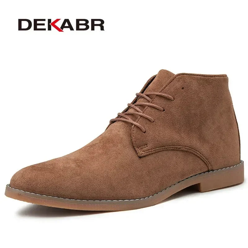 Bottes décontractées Homme DEKABR Automne-Hiver, Daim Vache, Semelle Durable, Confort .