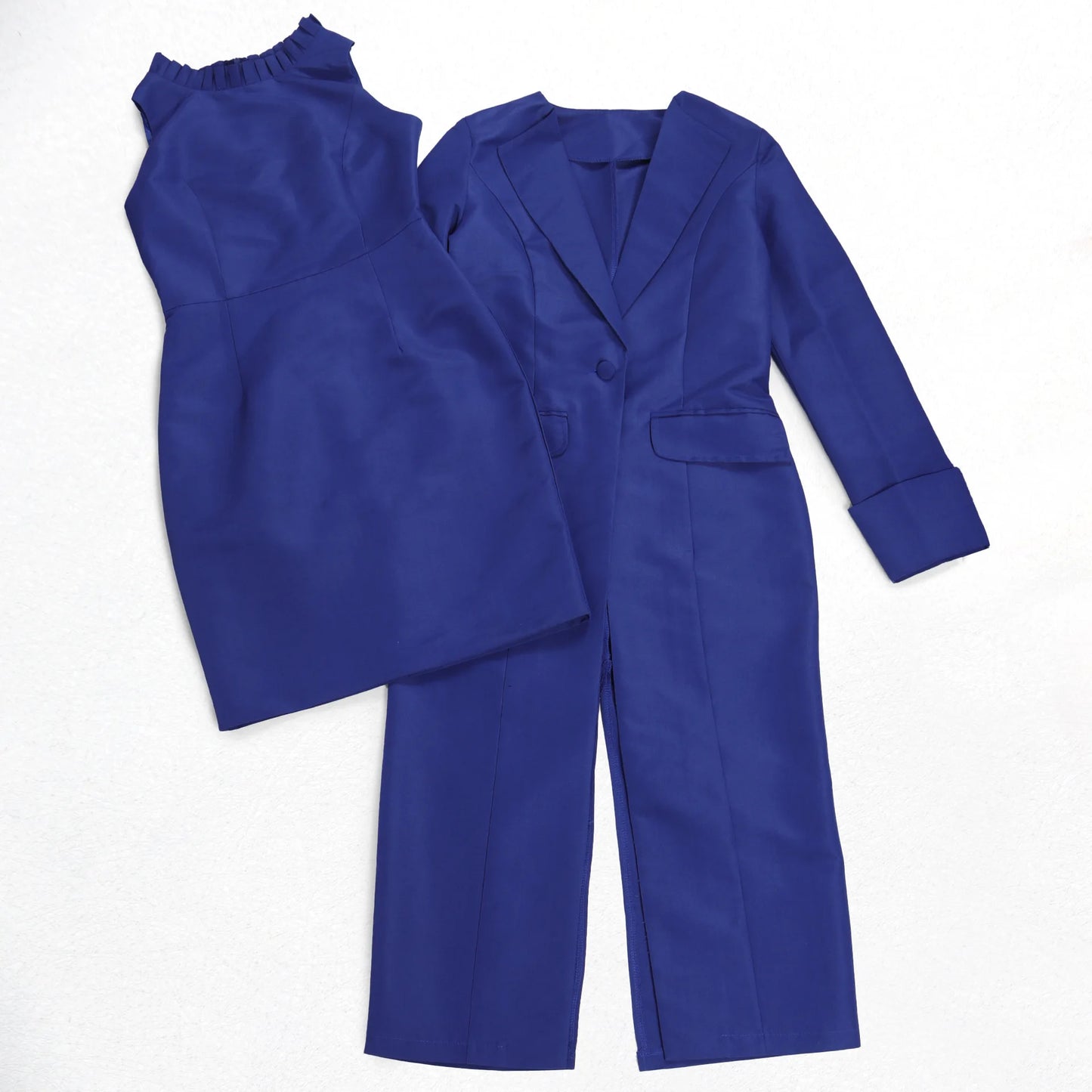 HLJ Ensemble Femme Chic – Veste Élégante & Robe Mince, Mode Bureau Automne Hiver