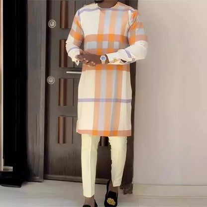 Ensemble Bazin Riche homme, tenue africaine 2 pièces, veste zip Dashiki et pantalon .