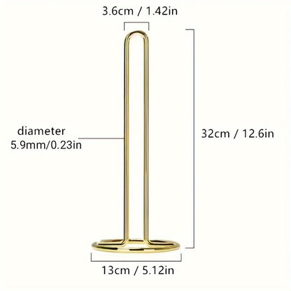 1pc,Distributeur de Mouchoirs Doré Brillant de Qualité Premium .