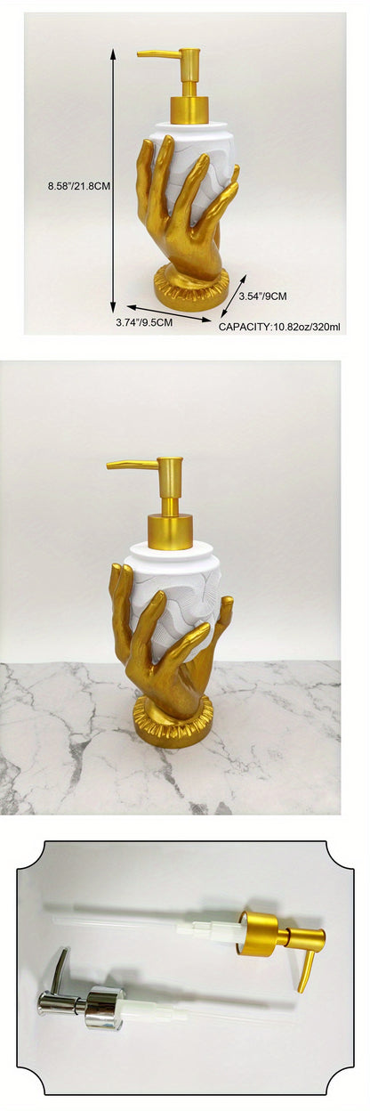 Distributeur de Savon Résine Doré à Empreinte – Sans Mercure .