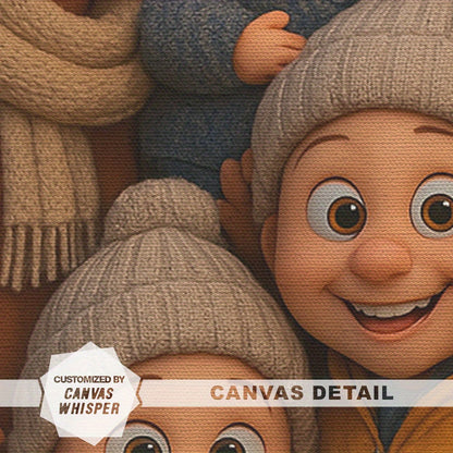 Tableau Photo en Dessin Animé – Art Mural Personnalisé, Idée Cadeau.