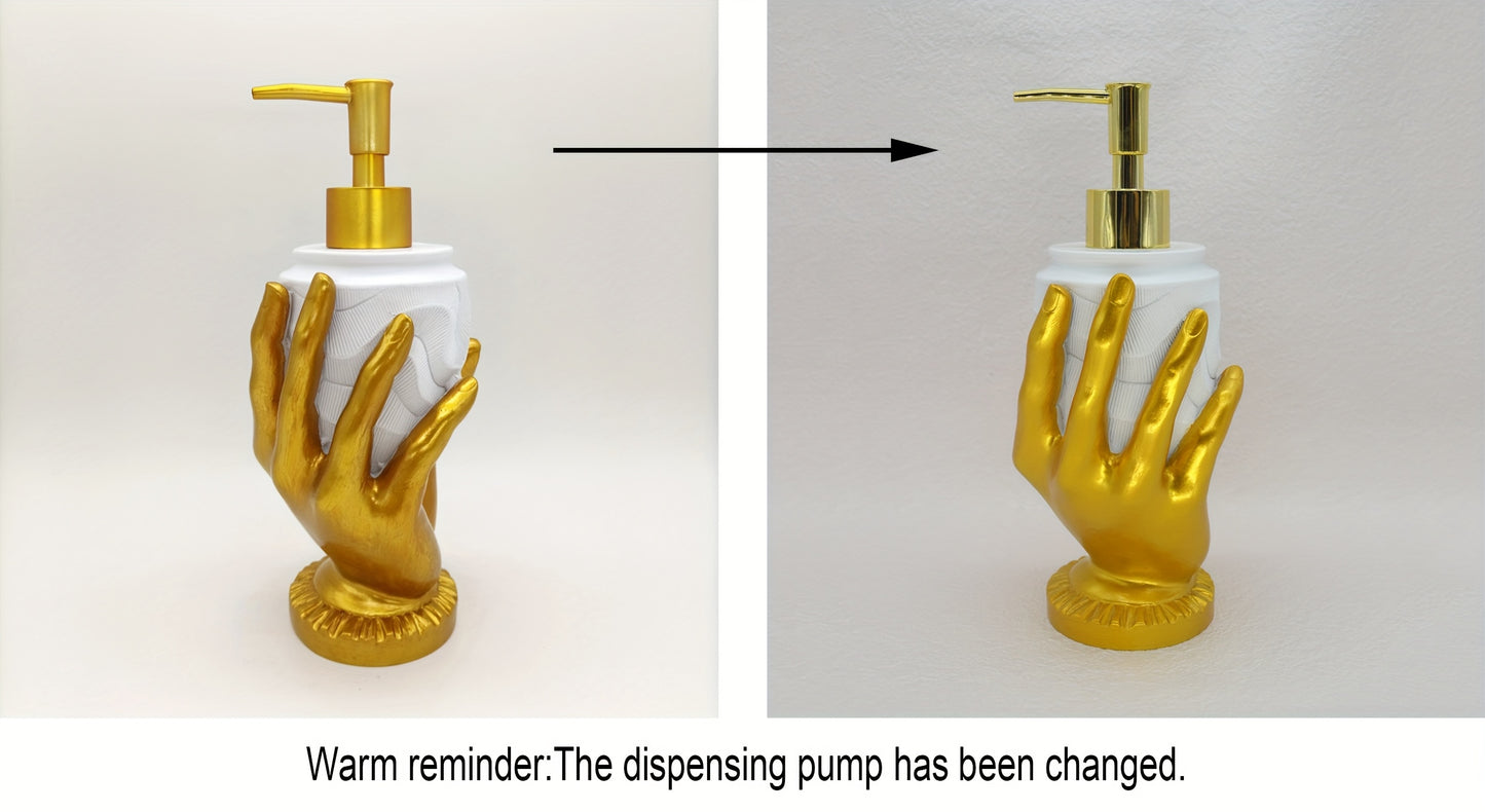 Distributeur de Savon Résine Doré à Empreinte – Sans Mercure .